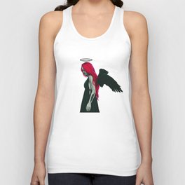 Black Halo Gothic Angel Unisex Tank Top