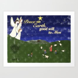 Peace On Earth, Good Will To Men Art Print