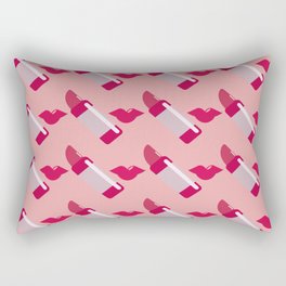 Lipstick Pattern Rectangular Pillow