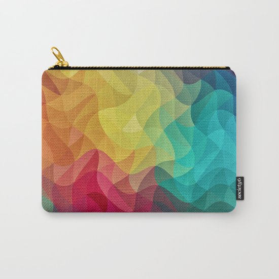 Abstract Color Wave Flash Carry-All Pouch