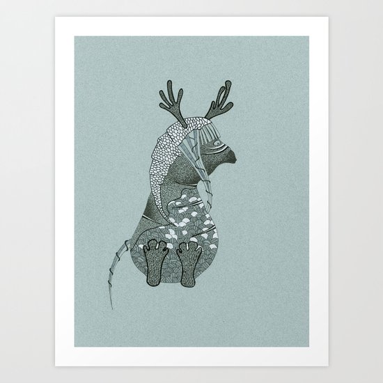 little dragon Art Print