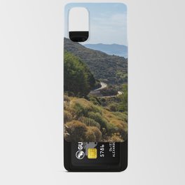 The Road to Nowhere | Idyllic Summer Photograph of an Island Road in Nature | Greek, South of Europe Android Card Case