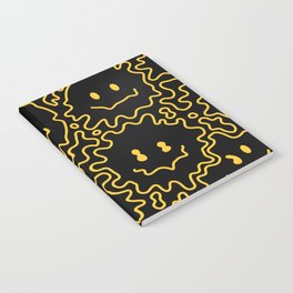 Melting Lineart Smiley  Notebook