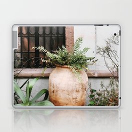 Mexico Photography - Small Garden With Plants By The Wall Laptop Skin