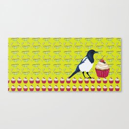 Magpies and Cupcakes Canvas Print