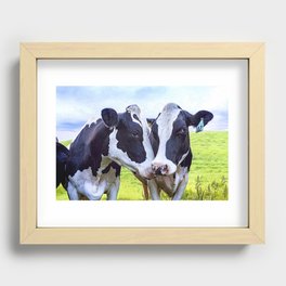 Sisterly Snuggles Recessed Framed Print