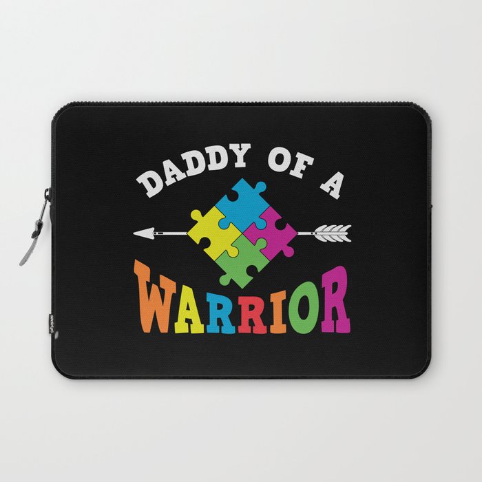 Daddy Of A Warrior Autism Awareness Laptop Sleeve