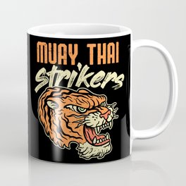 Muay Thai Strikers Tiger Kickboxing MMA Material Arts Judo Karate Gift Coffee Mug