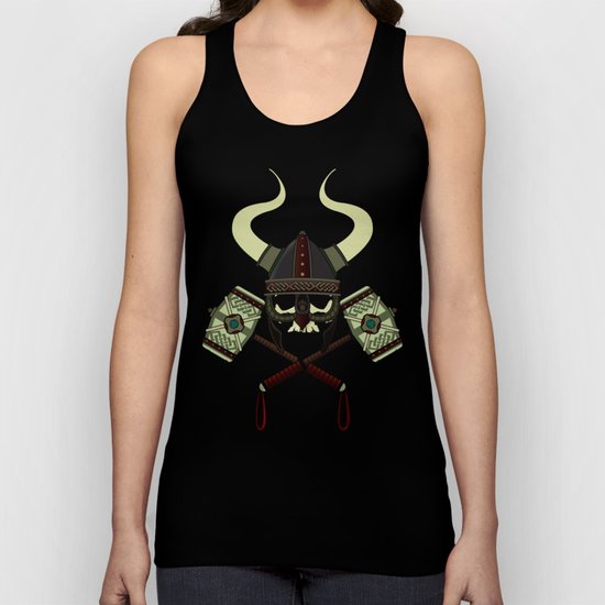 Viking skull Unisex Tank Top