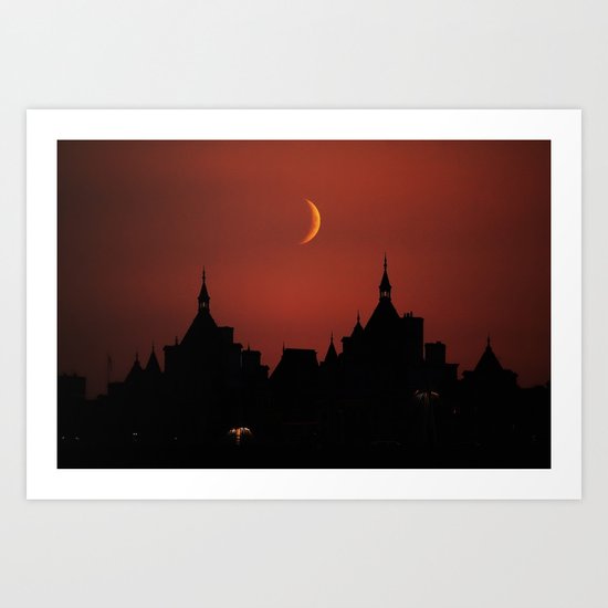 London sunset Art Print