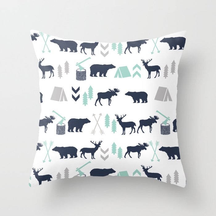 Camping throw discount pillows