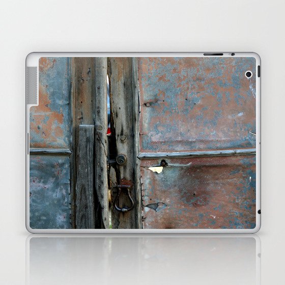 Rusty metal gate Laptop & iPad Skin
