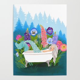Garden Variety Mermaid Poster