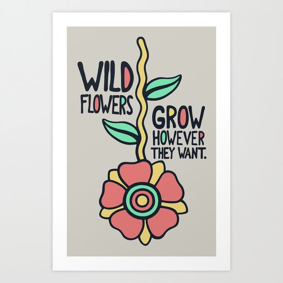 W/LDFLOWER Art Print