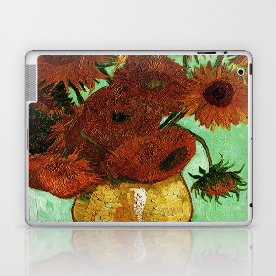 Van Gogh, sunflowers – Van Gogh,Vincent Van Gogh,impressionist,post-impressionism,brushwork,painting Laptop & iPad Skin