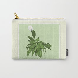 Peace Lily Carry-All Pouch | Peacelily, Peace, Lily, White, Digital, Graphicdesign, Flowers, Green, Nature, Plants 