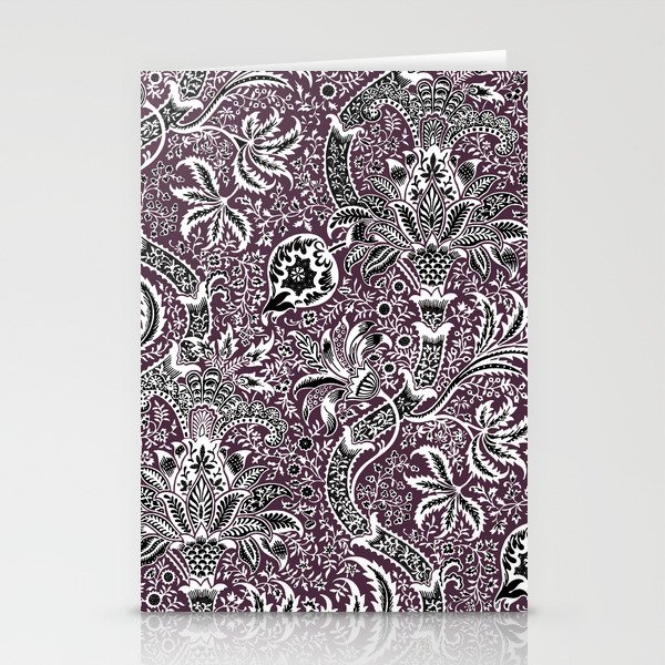 William Morris "India" 6. dark purple Stationery Cards
