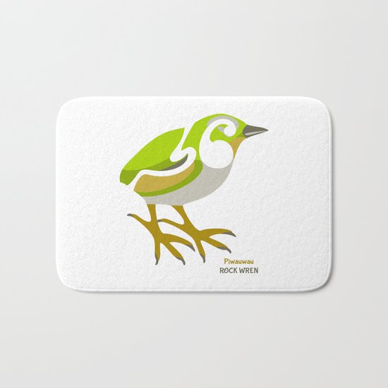 Rock Wren New Zealand Bird Bath Mat