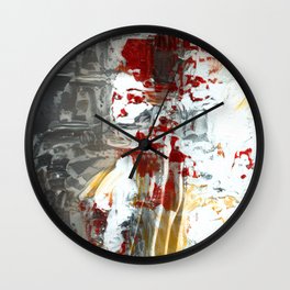 Sexy Woman Silhouette Abstract Canvas Wall Art Wall Clock