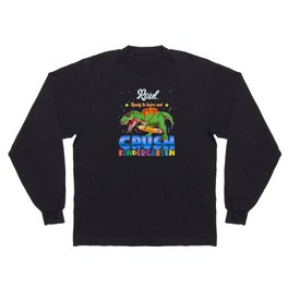 Raul Name, I'm Ready To Crush Kindergarten Dinosaur Back To School Long Sleeve T-shirt
