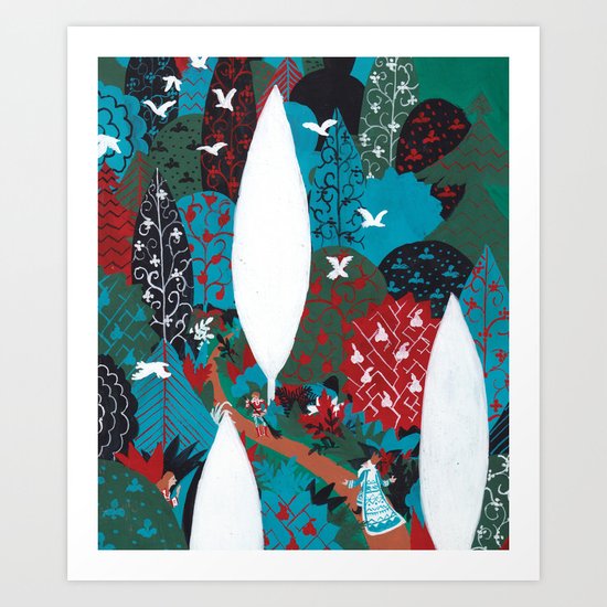 Russian Folk Tales - Tzar of the seas Art Print