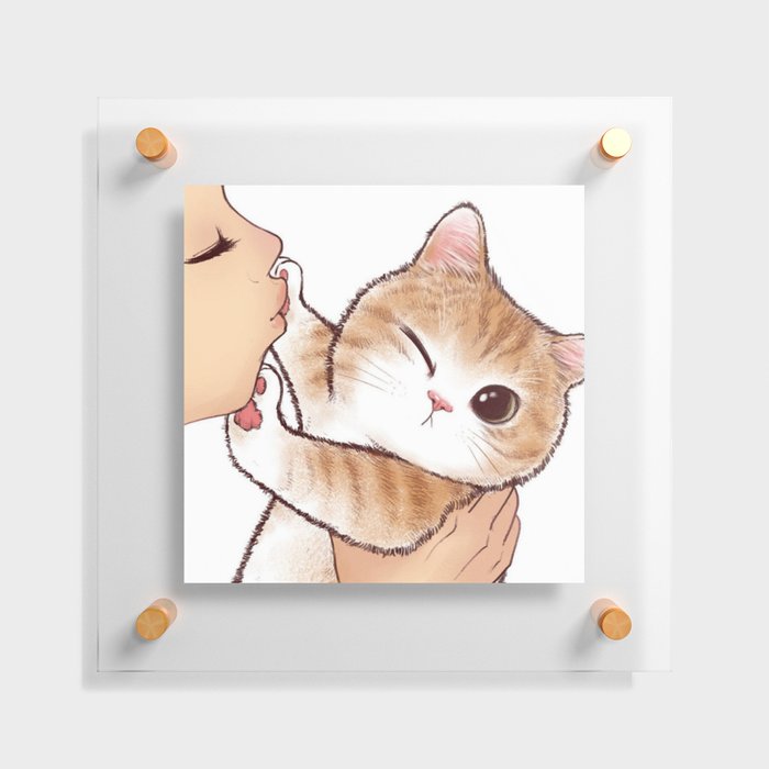 want to kiss Floating Acrylic Print
