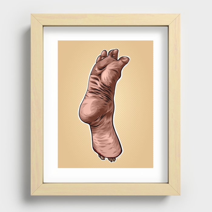 All of Me: Right Foot Recessed Framed Print