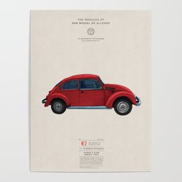 The Vehicles of San Miguel de Allende: The Beetle Poster