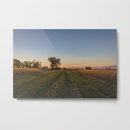 Curious Farmstead, North Dakota 2 Metal Print | Sunset, Northdakota, Farm, Photo, Prairie, Farmstead, Abandonedfarm 