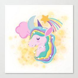 Dreamy Unicorn Canvas Print