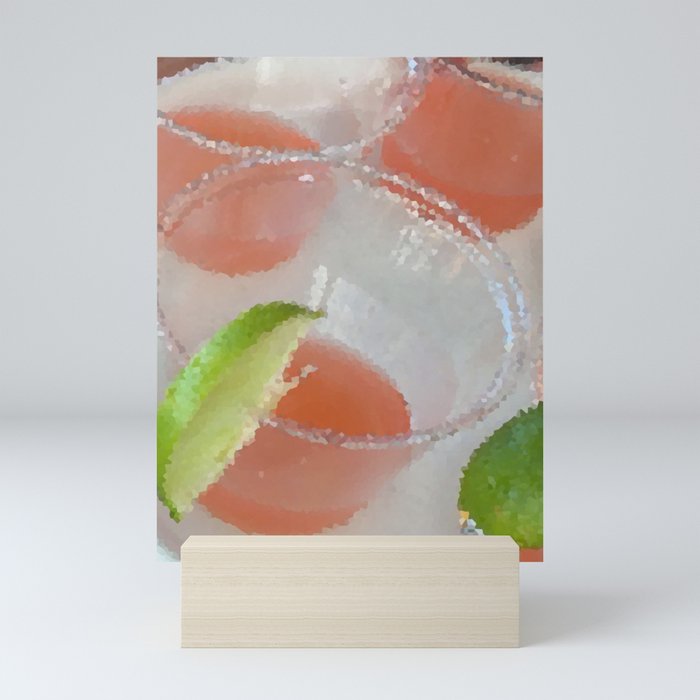 Cocktail With Lime Mini Art Print