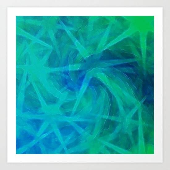 Starry Night Abstract Art Print
