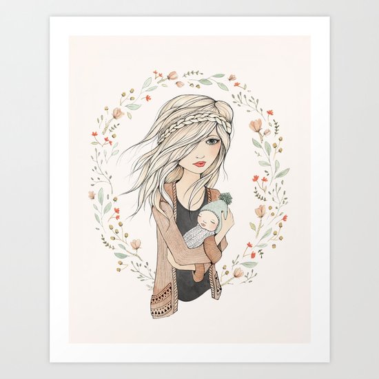 Mother's Love Art Print