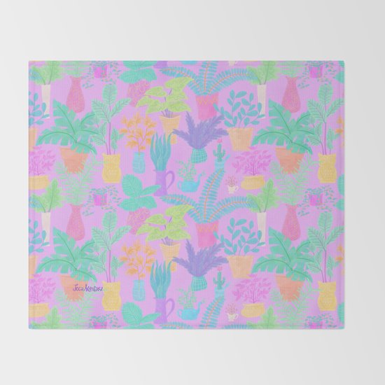 Plantasia Throw Blanket