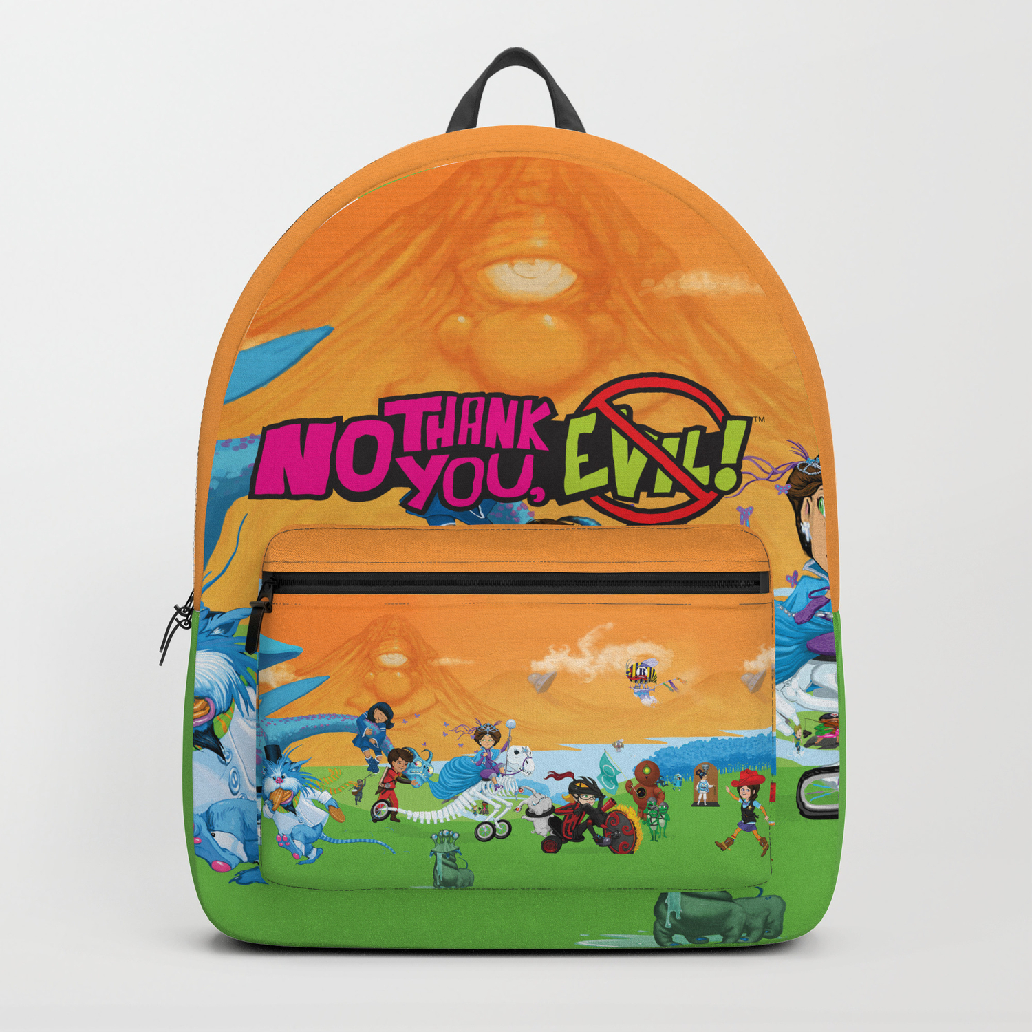 No Thank You Evil Cover Scene Backpack By Montecookgames Society6