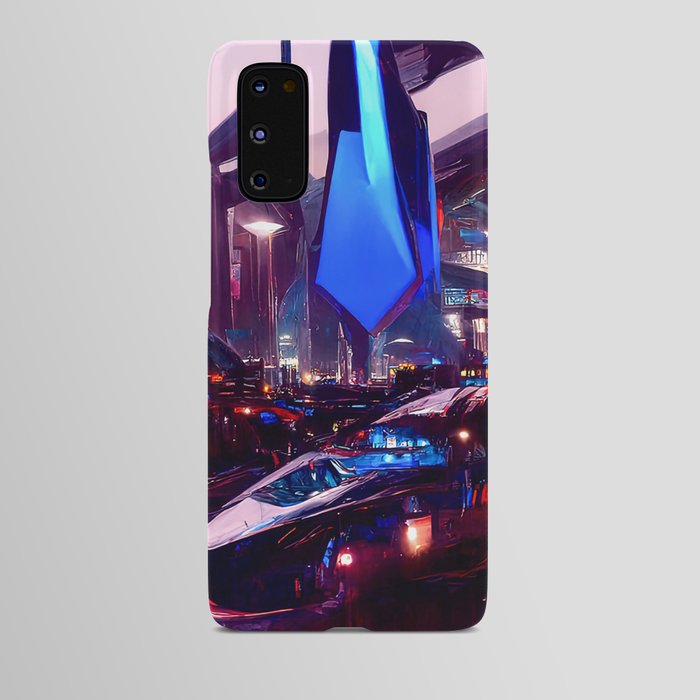 Postcards from the Future - Neon City Android Case