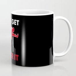 Track & Field Hurdle Gift: Just Get Over It I Running Coffee Mug
