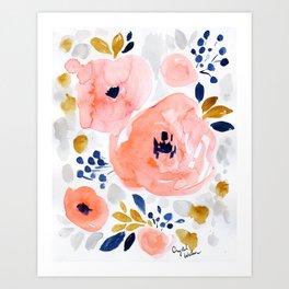 Navy Blue Art Prints Society6