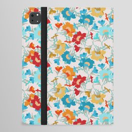 tropical blue and orange evening primrose flower meaning youth and renewal  iPad Folio Case