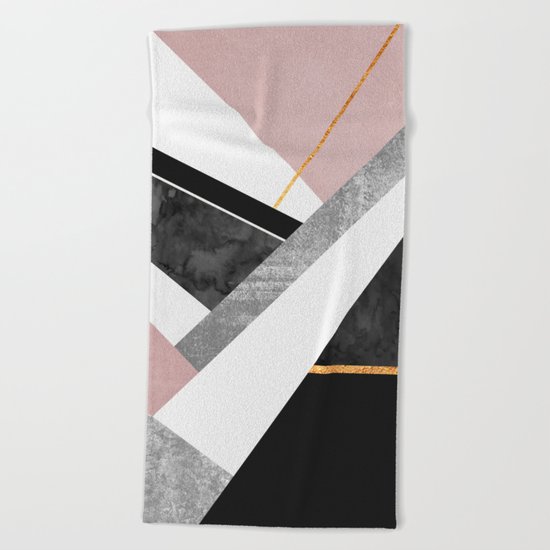 Lines & Layers 1 Beach Towel