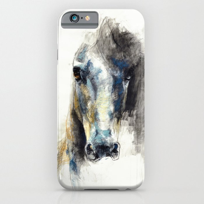 Horse Drawing Alerte V iPhone Case