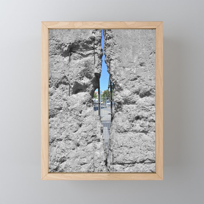 The Berlin Wall | Historical places of the world | Past and present  Framed Mini Art Print