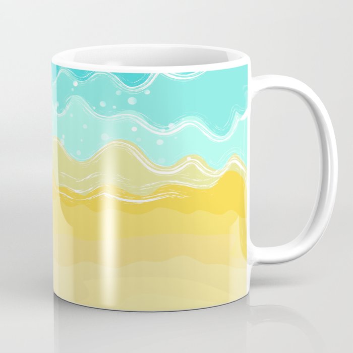 Rainbow sea holiday beach  Coffee Mug