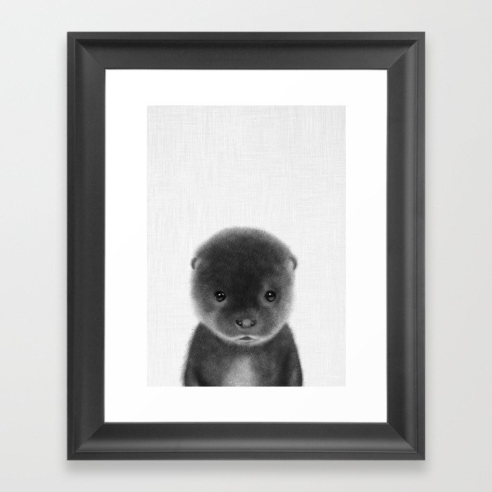 Cute Otter Framed Art Print
