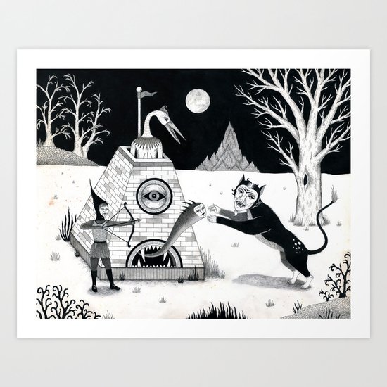 Night Attack Art Print