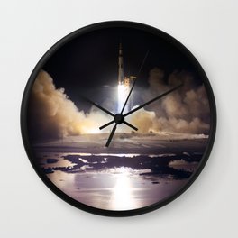 Apollo 17 - Night Launch Wall Clock