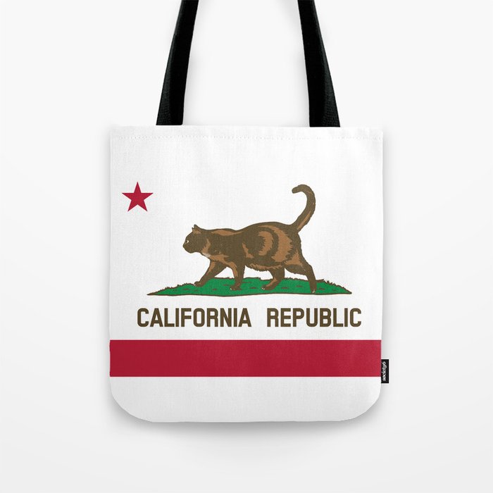Cat-ifornia Republic Tote Bag