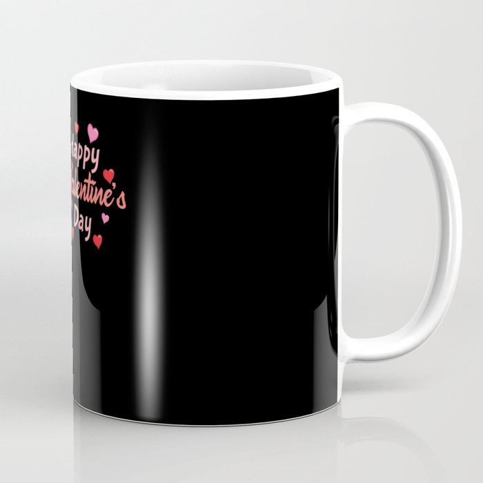 Kawaii Rainbow Unicorn Heart Day Valentines Day Coffee Mug