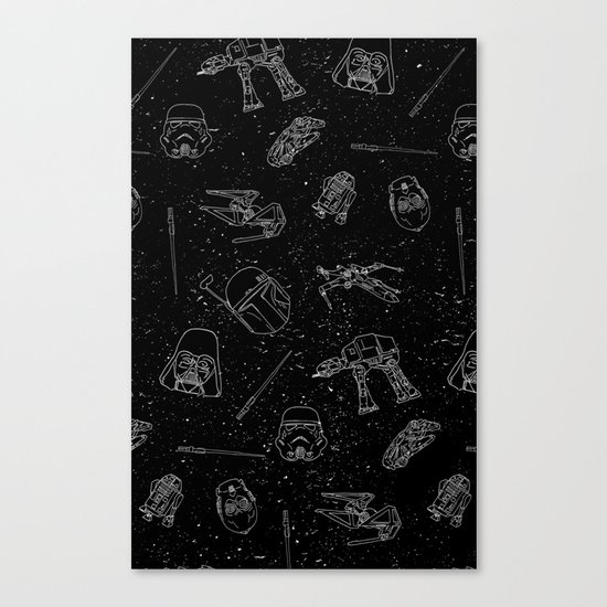 Star Doodles Canvas Print