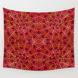 Floral Fireworks Pattern Wall Tapestry
